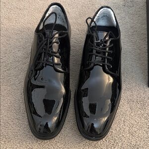 Nordstrom Glossy Black Oxfords